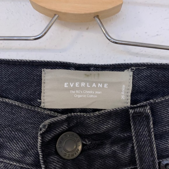 Everlane The 90's Cheeky Jean 26 Ankle Gray Black - Picture 5 of 9